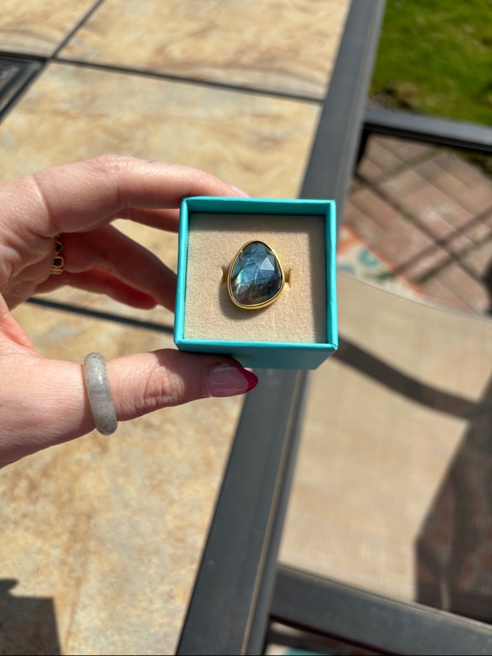 Labradorite ring - Picture 3 of 9
